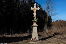 1. Krzyż figura z Chrystusem z blachy w Muszynce, fot. 2019