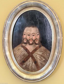 6. Polska, XVII w. malarz nieznany; Tricephalus, osobowe przedstawienie Trójcy Świętej (Muzeum Narodowe w Poznaniu)