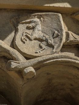 Herb na epitafium Christopha Rindfleischa z 1505 r. (południowa elewacja fary elżbietańskiej)