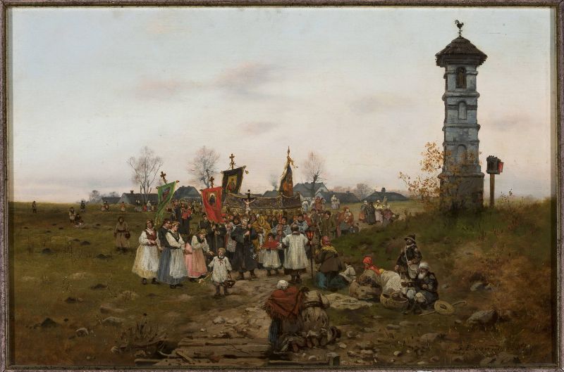 Plik:Bieszczad Seweryn Wiejska procesja.jpg