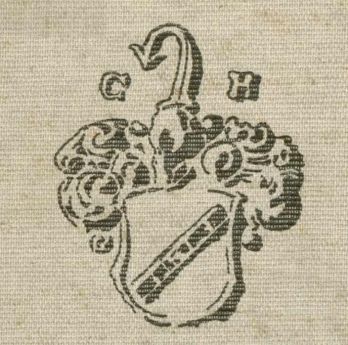 Herb Christopha Hacknera na okładce książki o nim z 1939 r.[4]