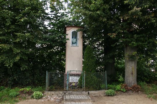 Tonin, pow. sępoleński; kapliczka dziękczynna z wdzięczności za przyprowadzenie na ojczyzny łono.