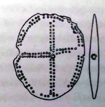 4. Krzyż równoramienny, kultura amfor kulistych, ok połowy III tysiąclecia p.n.e.