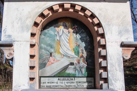 Obraz malowany na blasze, Kriegerdenkmal w leśnicy