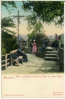 Karlowe Wary; pocztówka z 1899 r.