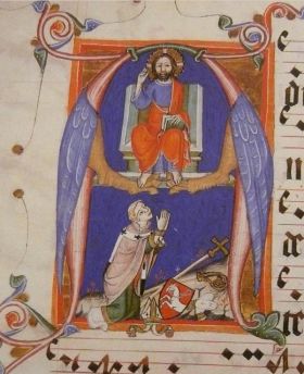 Inicjał A w graduale Arnoszta z Pardubic