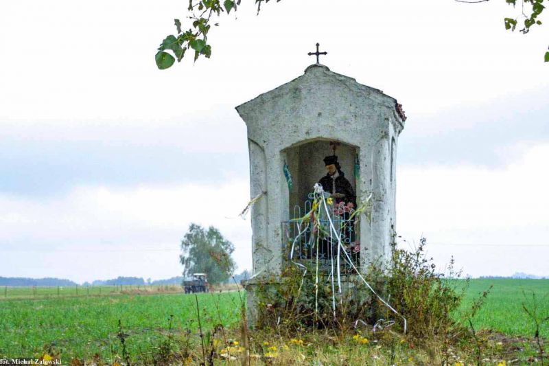 Plik:Mierzynówka, kapliczka, Nepomucen b.jpeg