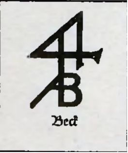 a. Beck(e) - gmerk w formie Schriftzeichen (znaki o charakterze pisma) (Schellenberg 1938, tab. 36,93.)