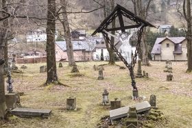 Szczawnica, nowotarski; Stary cmentarz (fot. 2024)