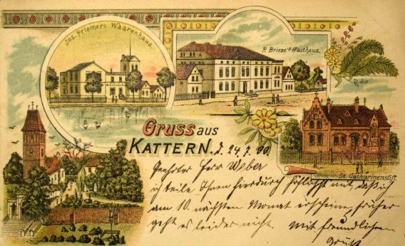 9. Święta Katarzyna, pocztówka koniec XIX w.