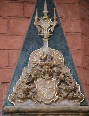 Herb Johanna Crato von Kraffteheim podniesionego do dziedzicznej czeskiej szlachty przez cesarza Ferdynanda I w 1563 r.