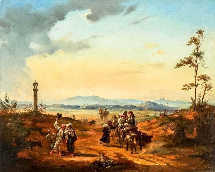 Plik:Kostrzewski Franciszek Z jarmarku.jpg