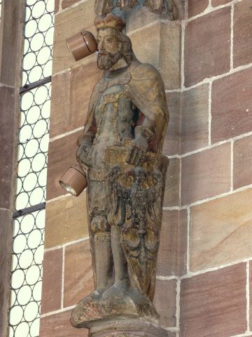 Św. Wacław (Karol IV?), Kościół Mariacki w Norymberdze, 1352-1362