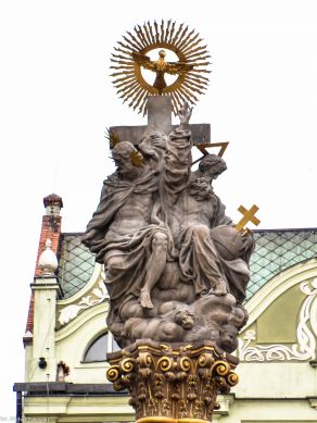 Trójca Święta na kolumnie w Świdnicy, 1693. (fot. 2020).