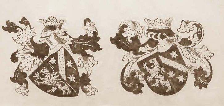 Herb Willerów w dwóch odmianach (druga na epitafium w Zgorzelcu) (Siebmacher 1894, s. 118, 199 i tablice 76, 76.)