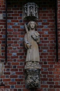 Św. Wincenty z 1470 r. na południowej ścianie wrocławskiej katedry pw. św. Jana Chrzciciela