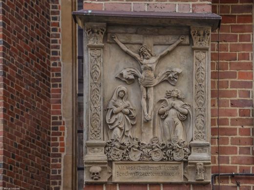 Epitafium Piotra zm. 1488 i Apolonii z domu Betsch zm. 1483 Jenkwitzów