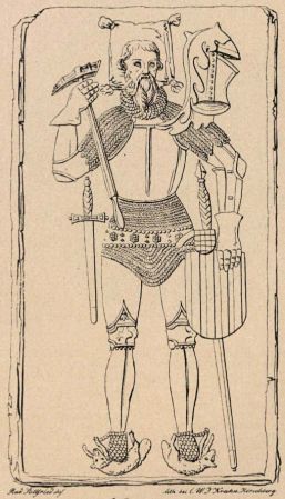 Gotsche II Schoff (ok. 1346, zm. 1419); nagrobek według rysunku z roku 1711; Schaffgotsch